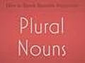 Learn Spanish / Plural Nouns