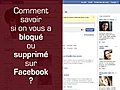 Comment savoir si on vous a bloqué ou supprimé sur Facebook?