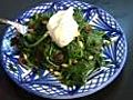 Video: Spiced spinach with pine nuts,  nutmeg and raisins - Five Minute Food