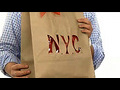 How to recycle brown paper bags into gift bags