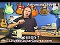 Free Electric Guitar Lessons Advanced Week 1 Lesson 1