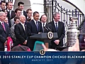 President Obama Welcomes the Chicago Blackhawks