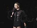 Kate Moss smoking at Paris Fashion Week