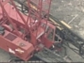 Crane collapses at construction site in Haverhill,  Mass.