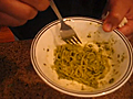 Raw Basil Pesto With Kelp Noodles