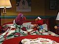 Elmo Sleeps Over