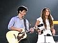 Miley Cyrus and Nick Jonas - Before the Storm (Live)