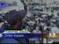 Yankees Fans Brave Rain To Back Bombers