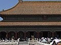 Chinese People Walking Towards Forbidden City Palace,  Beijing Stock Footage