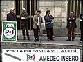 Amedeo Insero,  pubblico comizio per le provinciali