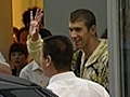 Phelps gets rock star reception