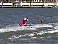 Santa On Water Skis