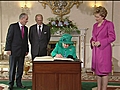 Queen meets Irish president