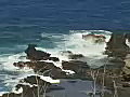 Royalty Free Stock Video SD Footage Static View of Mokolea Point and North Shore Coastline in Maui,  Hawaii