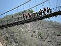 Hemant doing Abseiling