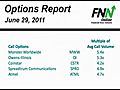 Options Report: June 29,  2011