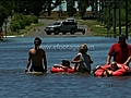 COPING WITH FLOODING IN DONALD,  VICTORIA, AUSTRALIA - HD