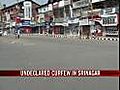 Undeclared curfew in Srinagar