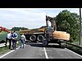 Accident sur la N64 à Braives entre 2 tracteurs et 3 voitures