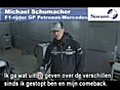 Schumacher pronkt met zijn nieuwe kar