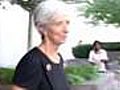 Lagarde departs IMF headquarters