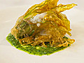 Fried Squash Blossoms with Salsa Verde