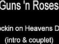 Leçon de guitare Knockin On Heaven’s Door de Guns&#039;n Roses