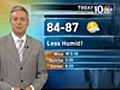 Wednesday’s Weather: Less Humid