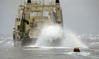 Whalers blast protesters in the Antarctic