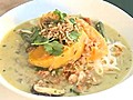 Gourmet Traveller: pumpkin and snake bean curry with rice noodles