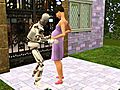 The Sims 3: Simbot and a Pregnant Girl