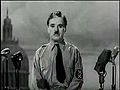 Charlie Chaplin,  Il grande dittatore - Discorso all’umanità
