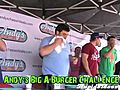 Competitive Eater Nearly Loses It