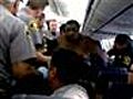 Naked man arrested on flight