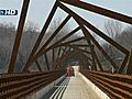 Bridge Art Wows Bicyclists,  Pedestrians