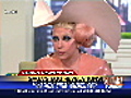 Gaga dresses up as human condom