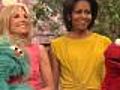 Michelle Obama & Jill Bidens Play Date With Elmo