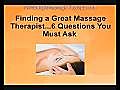 How to Find a Great Massage Therapist in Newburgh,  NY