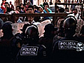 Enfrentamiento en Oaxaca entre policías y vendedores