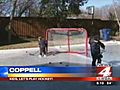 Dallas family uses cold weather to build backyard ice rink