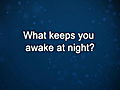 Curiosity: Stephen Tobolowsky: Awake at Night?