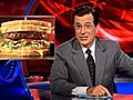 Colbert Report on the Grilled Cheese Burger Melt