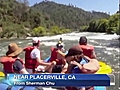 Raw: Rafters tossed into white water