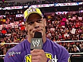 WWE Monday Night Raw - John Cena Responds to Dwayne “The Rock” Johnson