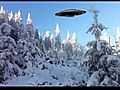 fake winter UFO sighting