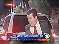 SUV nearly backs into reporter on live TV