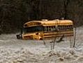Children trapped in flooded bus