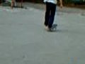 One Foot Manual on a Skateboard