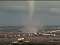 Tornado tears through rail yard in Dallas