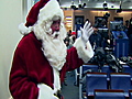 Santa stops by the WH briefing room